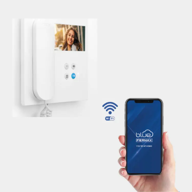 Telefonillo con pantalla y conexión a app móvil
