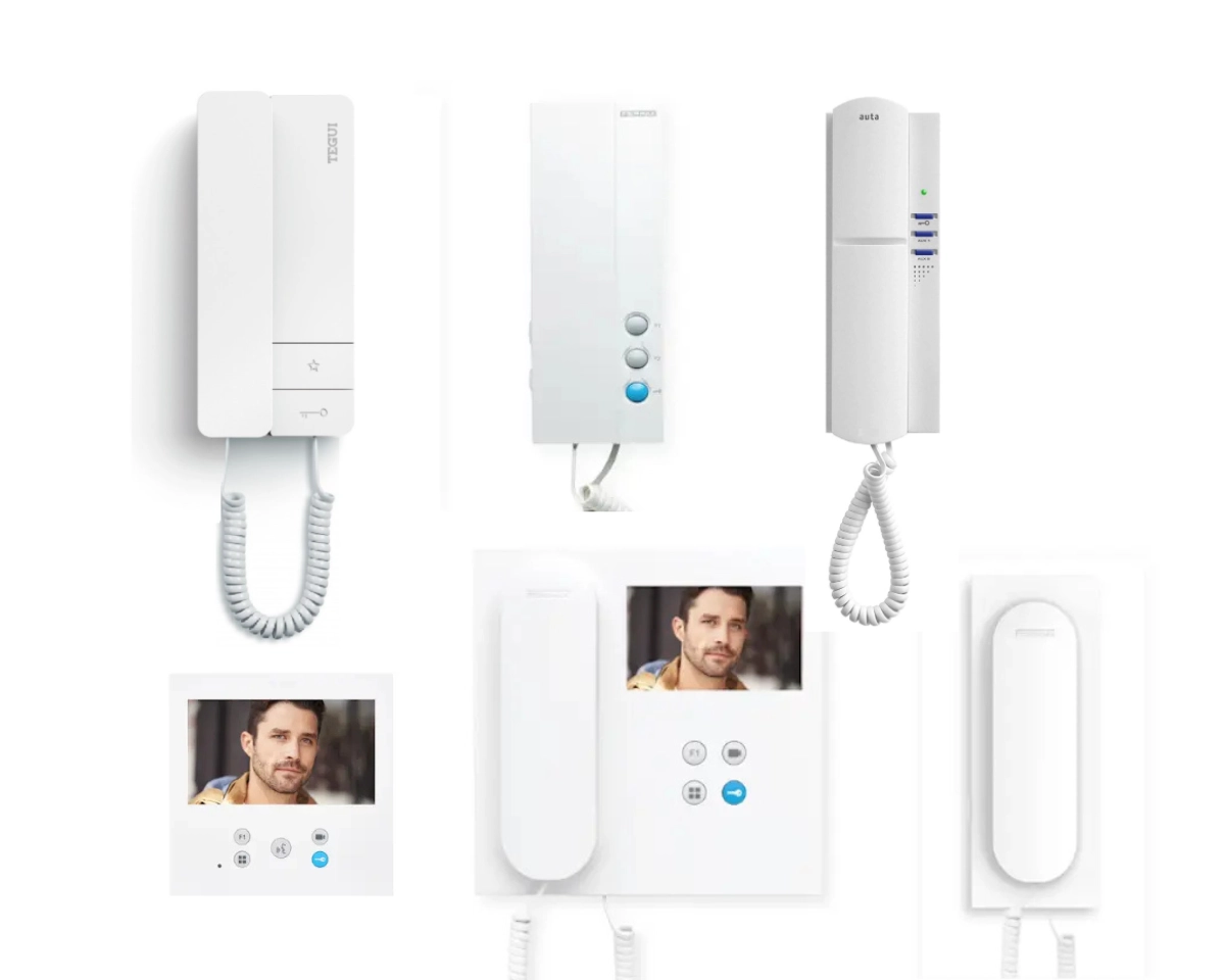 Tipos de telefonillo: teléfono clásico, con pantalla y monitor